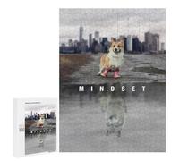 Puzzles pour Adultes 500 PCS Puzzles pour Adultes Mindset is Everything Jeux Relaxants Améliore La Mémoire Cadeaux De Noël Et d'anniversaire 500 PCS