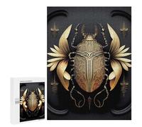 Puzzles pour Adultes 500 PCS Puzzles Queen Golden Black Beetle Jeu De Puzzle Casse-tête Une Œuvre d'art Cadeaux d'anniversaire Et Cadeaux Uniques 500 PCS