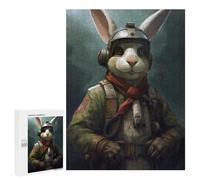 Puzzles pour Adultes 500 PCS Puzzles Rabbit As A Pilot Puzzles pour Adultes - Décoration Murale - Difficile - Stimule Le Cerveau 500 PCS