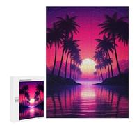 Puzzles pour Adultes 500 PCS Puzzles Retro Neon Dreams Puzzles pour Adultes - Décoration Murale - Difficile - Stimule Le Cerveau 500 PCS