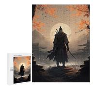 Puzzles pour Adultes 500 PCS Puzzles Samurai Moonlit Journey -1 Puzzles Jeux Amusants mais Aussi Humoristiques Cadeaux Uniques pour Un Anniversaire Et Noël 500 PCS