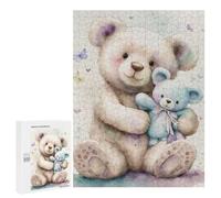 Puzzles pour Adultes 500 PCS Puzzles Teddy Bears Cuddling Jeux De Puzzle en Famille Améliore La Mémoire Cadeaux Uniques pour Un Anniversaire Et Noël 500 PCS