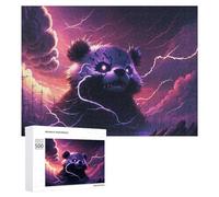 Puzzles pour Adultes 500 PCS Puzzles Thundering Panda Storm -3 Puzzles pour Adolescents Jeu Pratique Course De Vitesse Interaction Parent-Enfant 500 PCS