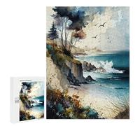 Puzzles pour Adultes 500 PCS Puzzles Wild Coastal Landscape Puzzle pour Adultes, Jouet, Décoration Murale, Anti-Stress, Difficile Et Stimulant 500 PCS