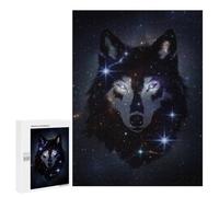 Puzzles pour Adultes 500 PCS Puzzles Wolf Constellation Puzzles pour Adolescents Jeu Pratique Course De Vitesse Interaction Parent-Enfant 500 PCS