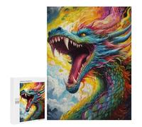 Puzzles pour Adultes 500 PCS Rainbow Dragon's Roar Puzzle pour Adultes, Jouet, Décoration Murale, Cadeau pour Femmes, pour Les Jeux 500 PCS