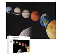 Puzzles pour Adultes 500 PCS Solar System Planets Puzzle pour Adultes, Jouet, Décoration Murale, Cadeau pour Femmes, pour Les Jeux 500 PCS