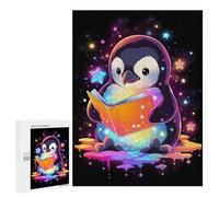 Puzzles pour Adultes 500 PCS Space Penguin Reading Book Puzzles pour Adultes - Décoration Murale - Décoration Parfaite - Défi À Relever 500 PCS