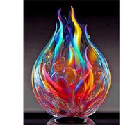 Puzzles pour Adultes 500 pièces, 52x38 cm Puzzles pour Adultes Jeu éducatif Challenge Toy 500 pièces Flamme de Cristal Puzzle pour Enfants