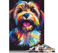 Puzzles pour Adultes 500 pièces Bichon Havanais Art Puzzle Jeu éducatif Défi Jouet Puzzles pour Adultes 500 pièces (52x38cm)