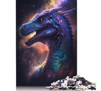Puzzles pour Adultes 500 pièces Dinosaures Galaxie Puzzles en Bois Puzzles Difficiles Jouet éducatif Cadeau Jeux de Puzzle 500 pièces (52x38cm)