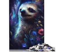 Puzzles pour Adultes 500 pièces Galaxy Sloth Puzzles en Bois Puzzles Difficiles Jouet éducatif Cadeau Jeux de Puzzle 500 pièces (52 x 38 cm)