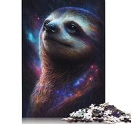Puzzles pour Adultes 500 pièces Galaxy Sloth Puzzles pour Adultes pour Jeux éducatifs Décoration d'intérieur 500 pièces (52 x 38 cm)