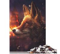 Puzzles pour Adultes 500 pièces Le Renard à Moscou Puzzles en Bois pour Adultes Jeux de Puzzle durables Cadeaux d'halloween 500 pièces (52 x 38 cm)