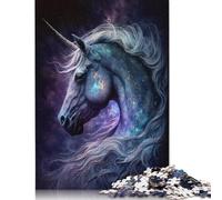Puzzles pour Adultes 500 pièces Puzzle Galaxy Unicorn Puzzle pour Adultes Jeu Stimulant 500 pièces (52 x 38 cm)
