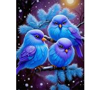 Puzzles pour Adultes 500 pièces Puzzles pour Adultes Jeu éducatif Challenge Toy 500 Puzzle Amusants en Famille (Oiseaux Bleus adorables)