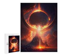 Puzzles pour adultes 500 pièces The Sun Eclipse Puzzles pour adultes, jeux de réflexion, cadeaux pour femmes, cadeaux pour amis et famille 500 pièces
