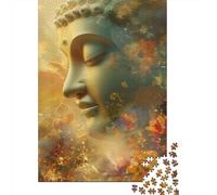 Puzzles pour Adultes 500 Statues de Bouddha artistiques Puzzle pour Adultes Puzzles en Carton Jeu de Puzzle Familial 500 pièces (52 x 38 cm)