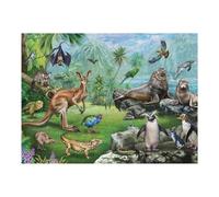 Puzzles pour Adultes 52x38cm/1000pcs African Wildlife Paradise Puzzle - Jeu Manuel - Défi Difficile - Cadeaux pour Les Amis Et La Famille 52x38cm/1000pcs