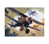Puzzles pour Adultes 52x38cm/1000pcs Air Combat Aerial Duel Puzzles pour Adolescents, Jouets Anti-Stress, Décoration Murale, pour Les Gamers 52x38cm/1000pcs