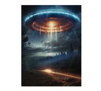 Puzzles pour Adultes 52x38cm/1000pcs Alien Invasion Puzzles pour Adolescents, Jouets Anti-Stress, Décoration Murale, pour Les Gamers 52x38cm/1000pcs