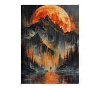 Puzzles pour Adultes 52x38cm/1000pcs Alone in Golden Landscape Puzzles pour Adultes, Jeu De Réflexion, Décoration Murale, Défi Éducatif 52x38cm/1000pcs