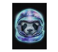 Puzzles pour Adultes 52x38cm/1000pcs Astronaut Panda Puzzles pour Adultes Jouets Anti-Stress Décoration Parfaite Jeu Stimulant Cadeaux 52x38cm/1000pcs
