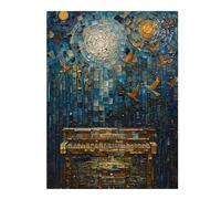 Puzzles pour Adultes 52x38cm/1000pcs Birds on Piano Puzzles pour Adultes, Jeu De Réflexion, Décoration Murale, Défi Éducatif 52x38cm/1000pcs