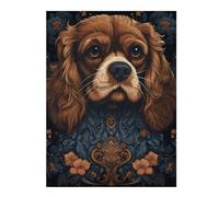 Puzzles pour Adultes 52x38cm/1000pcs Cavalier King Dog Petite Puzzles pour Adultes - Jeux De Construction - Analyse Et Logique pour Les Amateurs De Jeux 52x38cm/1000pcs