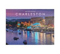 Puzzles pour Adultes 52x38cm/1000pcs Charleston Waterfront Evening Lights Puzzle - Jeu Manuel - Défi Difficile - Cadeaux pour Les Amis Et La Famille 52x38cm/1000pcs