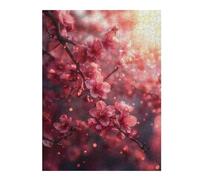 Puzzles pour Adultes 52x38cm/1000pcs Cherry Blossom Sakura Puzzles pour Adolescents, Jouets Anti-Stress, Décoration Murale, pour Les Gamers 52x38cm/1000pcs