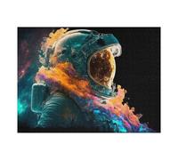 Puzzles pour Adultes 52x38cm/1000pcs Cosmic Astronaut Space Exploration Artwork Puzzle - Jeu Manuel - Défi Difficile - Cadeaux pour Les Amis Et La Famille 52x38cm/1000pcs