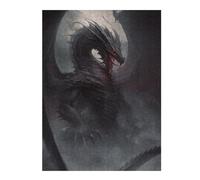 Puzzles pour Adultes 52x38cm/1000pcs Dark Fantasy Dragon Artwork -3 Puzzles pour Adolescents Jeu Manuel, Amusant Et Humoristique Cadeaux d'anniversaire Et De Noël Uniques 52x38cm/1000pcs