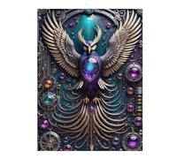 Puzzles pour Adultes 52x38cm/1000pcs Ethereal Owl Technology Puzzles Anti-Stress - Cadeaux pour Femmes, Amis Et Famille 52x38cm/1000pcs