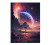 Puzzles pour Adultes 52x38cm/1000pcs Ethereal Twilight Galaxy Puzzles pour Adultes Jeux Relaxants Décoration Intérieure Cadeaux Uniques d'anniversaire Et De Noël 52x38cm/1000pcs