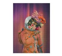 Puzzles pour Adultes 52x38cm/1000pcs Flower Astronaut Portrait Puzzles pour Adultes - Jeu De Réflexion - Difficile - Stimulant - Idée Cadeau 52x38cm/1000pcs