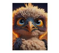 Puzzles pour Adultes 52x38cm/1000pcs Golden Eagle Chick Close-Up Puzzles pour Adultes, Jeu De Réflexion, Décoration Murale, Jeu Stimulant, Cadeaux 52x38cm/1000pcs