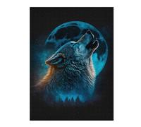 Puzzles pour Adultes 52x38cm/1000pcs Howling Wolf Puzzle Décoratif Mural - Analyse Et Logique - Un Défi À Relever 52x38cm/1000pcs