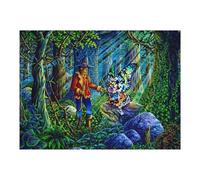 Puzzles pour Adultes 52x38cm/1000pcs Jungle Encounter with Giant Butterfly Puzzle pour Adultes, Jeu De Réflexion, Découpe De Précision, pour Les Amateurs De Jeux 52x38cm/1000pcs