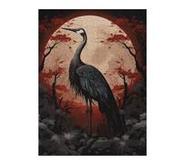 Puzzles pour Adultes 52x38cm/1000pcs Magic Black Stork Puzzle pour Adultes : Un Jeu De Réflexion Stimulant, Une Œuvre d'art À Compléter 52x38cm/1000pcs