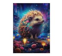Puzzles pour Adultes 52x38cm/1000pcs Magical Hedgehog in Fantasy Forest Puzzles À Monter Soi-même - Cadeaux Souvenirs pour Vos Proches 52x38cm/1000pcs