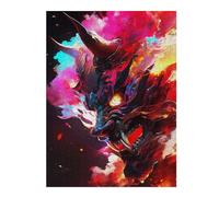 Puzzles pour Adultes 52x38cm/1000pcs Paint The Oni Mask Puzzle Décoratif Mural - Analyse Et Logique - Un Défi À Relever 52x38cm/1000pcs