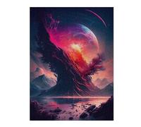 Puzzles pour Adultes 52x38cm/1000pcs Planetary Tree Aurora Casse-têtes pour Adultes, Jeu De Réflexion, Décoration Murale, Défi Éducatif 52x38cm/1000pcs