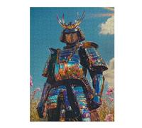 Puzzles pour Adultes 52x38cm/1000pcs Puzzle Chrome Samurai Puzzle pour Adultes Jeu Manuel Décoration Murale Activités Amusantes À La Maison, 52x38cm/1000pcs