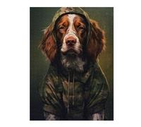 Puzzles pour Adultes 52x38cm/1000pcs Puzzles Brittany Spaniel Camo Puzzle pour Adultes, Jeu De Réflexion pour S'amuser en Famille, Difficile Et Stimulant 52x38cm/1000pcs