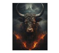 Puzzles pour Adultes 52x38cm/1000pcs Puzzles Bull Puzzles pour Adolescents Jeux De Société Découpe De Précision Cadeaux d'anniversaire Et Cadeaux Uniques 52x38cm/1000pcs