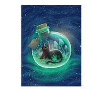 Puzzles pour Adultes 52x38cm/1000pcs Puzzles Cat Potion Puzzle pour Adultes, Jeu De Réflexion pour S'amuser en Famille, Difficile Et Stimulant 52x38cm/1000pcs