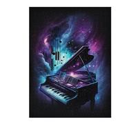 Puzzles pour Adultes 52x38cm/1000pcs Puzzles Cosmic Piano Melody Puzzle Jeux Relaxants Niveau De Difficulté Défi Interaction Parent-Enfant 52x38cm/1000pcs
