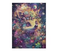 Puzzles pour Adultes 52x38cm/1000pcs Puzzles Fox Close-Up - Visionary Digital Art for Modern Walls Puzzles pour Adultes Jeux Relaxants Cadeaux pour Femmes Cadeaux Anti-Stress 52x38cm/1000pcs