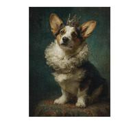 Puzzles pour Adultes 52x38cm/1000pcs Puzzles Royal Corgi Portrait-2 Puzzle Jeux Relaxants Niveau De Difficulté Défi Interaction Parent-Enfant 52x38cm/1000pcs